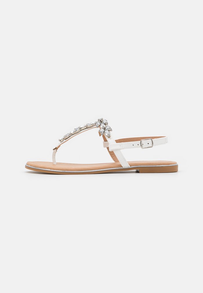 Sandales Anna Field T-bar Blanche Femme | CPA-1418580